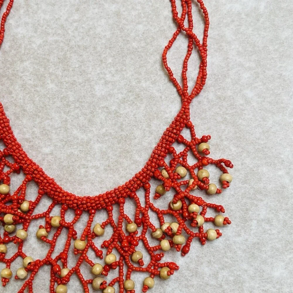 Handmade orange coral